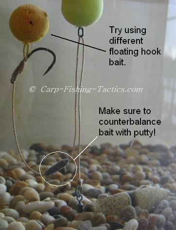 Counterbalancing the carp rigs buoyancy