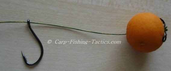 Making a simple hook spin fishing rig quickly