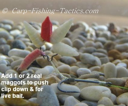 Combine fake with real maggotts on the rig