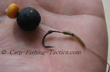 Single hook bait rig turns quickly showing great hooking efficiency