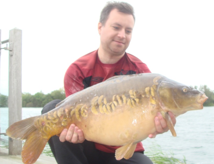 Image of carp caught from mid-water depth