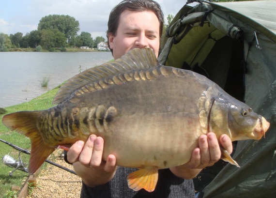 Picture Bradley's Lake 12 pound Carp introducing New Baits