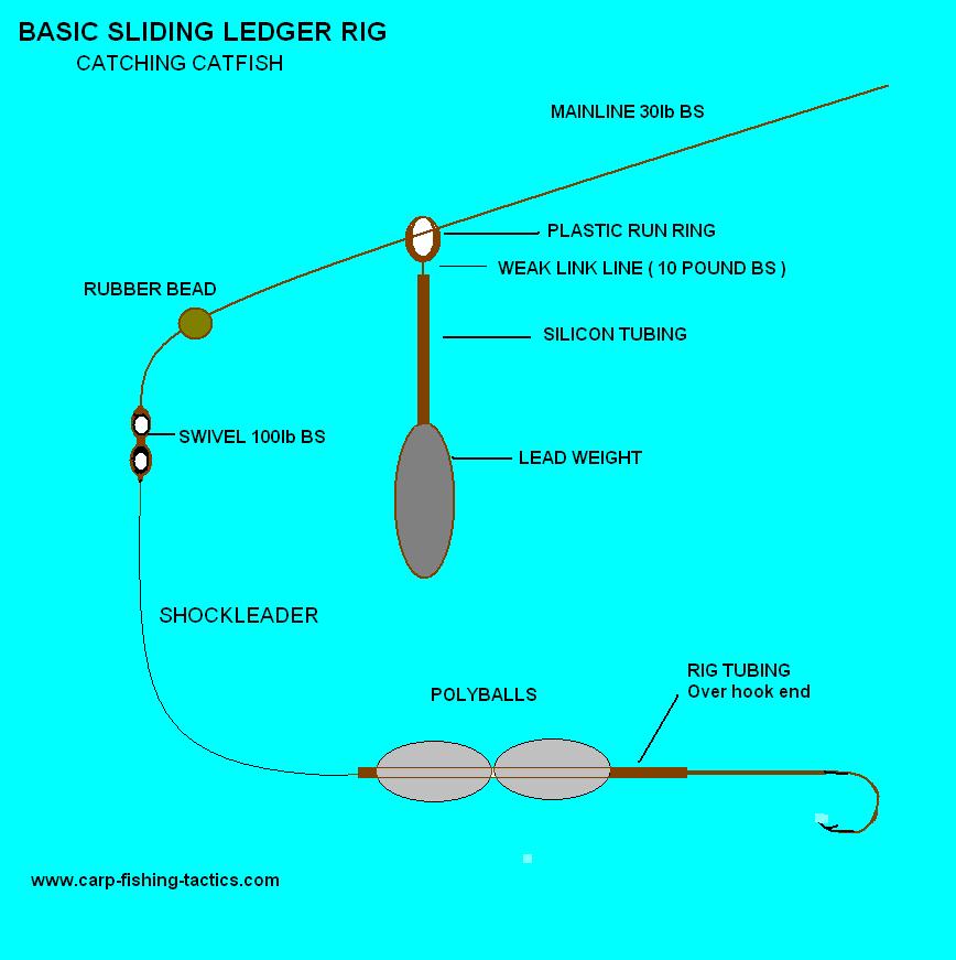 Best Catfish Rigs Using sliding ledger rig for catching big cats