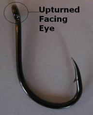 picture of up-turned hook eye pattern
