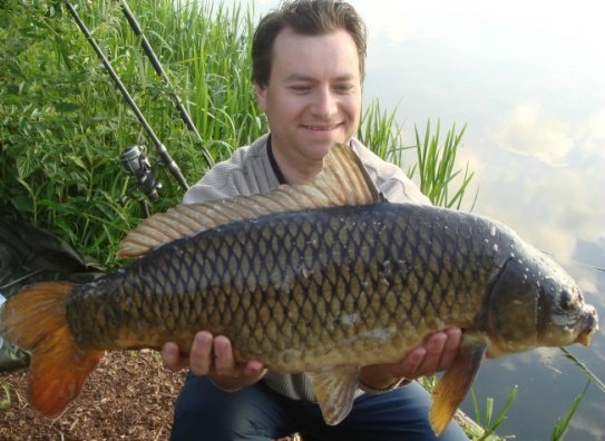Photo 14 pound common caught with different hooklinks