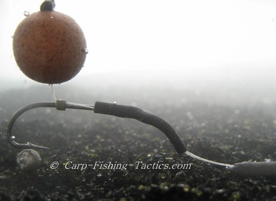 Image of buoyancy weighted bait rig on silt presentations