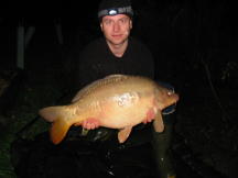 Image of twenty pound Brasenose carp on first visit!